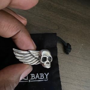 King Baby Wing & Skull Ring